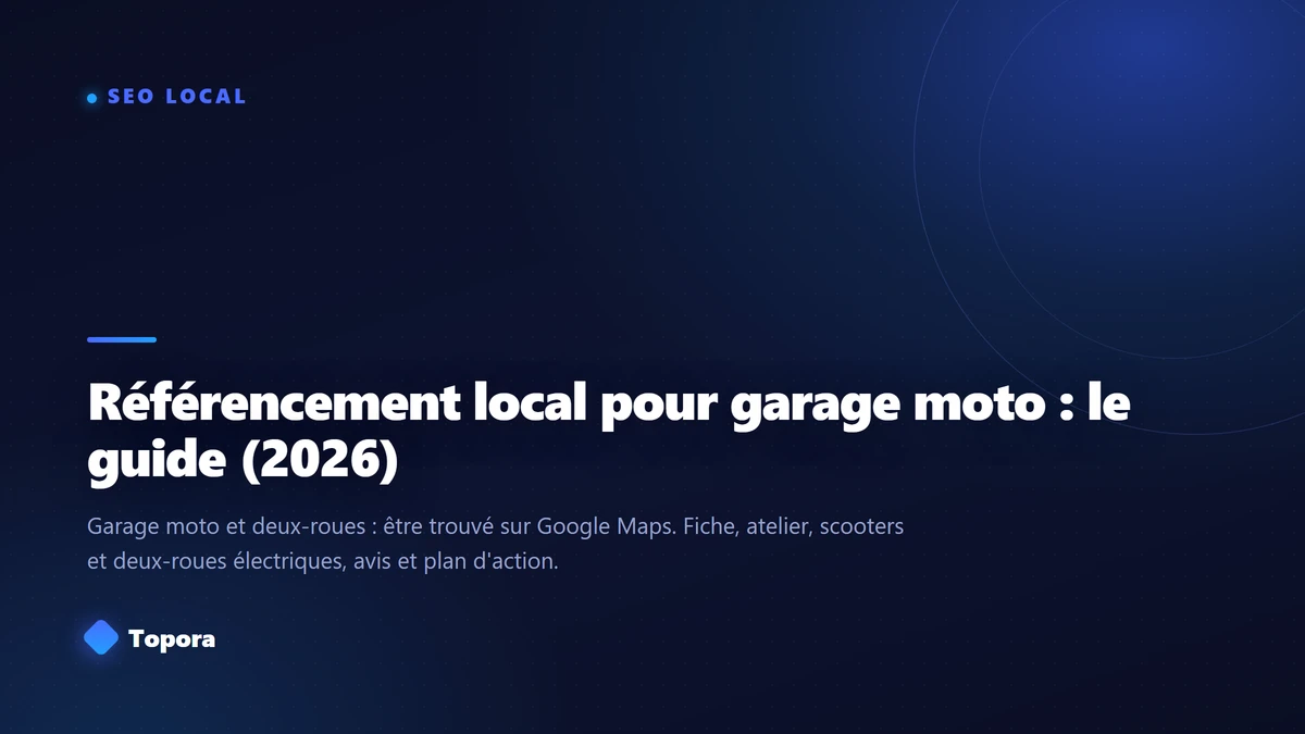 Référencement local pour garage moto : le guide (2026)